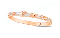 LOUIS VUITTON Empreinte Bangle Pink Gold And Pave Diamonds
