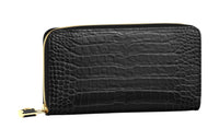 LOUIS VUITTON Crocodile Leather Wallet Men's Black
