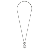 HERMES 925 Sterling Silver Necklaces Men's Silver