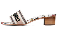 DIOR Rose Slide Slippers Women's Floral