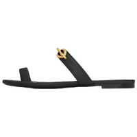 SAINT LAURENT LE MAILLON Slide Slippers Women's Black