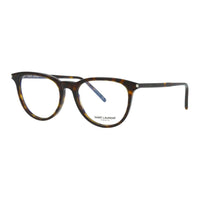 SAINT LAURENT - Irregular Shape Eyeglass Frames Unisex Tortoiseshell