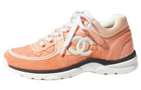 CHANEL Low-Top Casual Shoes Women's Light Orange