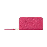 LOUIS VUITTON Leather Wallet Women's Red