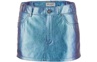 SAINT LAURENT Denim Short Skirts Women's Blue