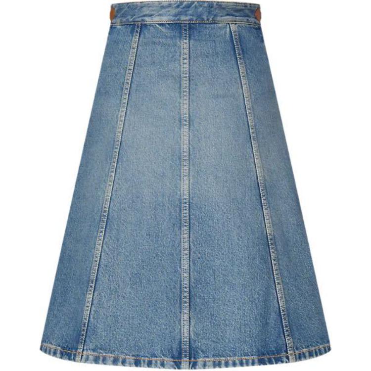 LOUIS VUITTON FW24 Denim Short Skirts Women's Blue