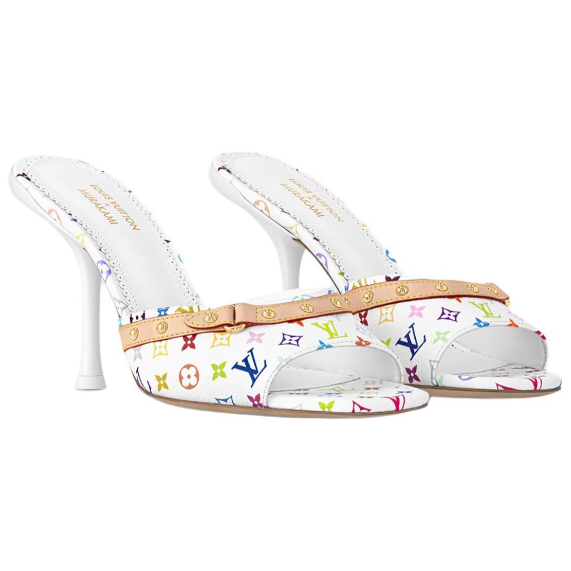 LOUIS VUITTON 6AM Mule Takashi Murakami White Women's