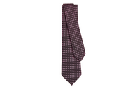 HERMES Ties Unisex Cherry Black
