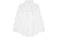 CELINE Embroidered Romy Shirt In Cotton Muslin