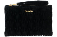 MIU MIU Leather Clutch Women's Black