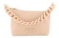 MIU MIU Goatskin One Shoulder Handbags Women's Beige