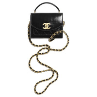 CHANEL Sheepskin Crossbody Bag, Shoulder Bag, Handbag Women's Black