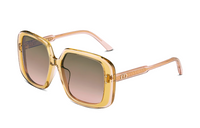 DIOR Acetate Square Sunglasses Unisex Yellow
