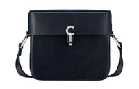 DIOR Smooth Cow Leather Shoulder Bag Crossbody Bag Regular Women's Blue