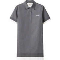 MIU MIU Logo Embroidered Short Sleeved Polo Dress