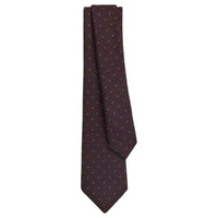 HERMES Wool Ties Men's Bordeaux Red
