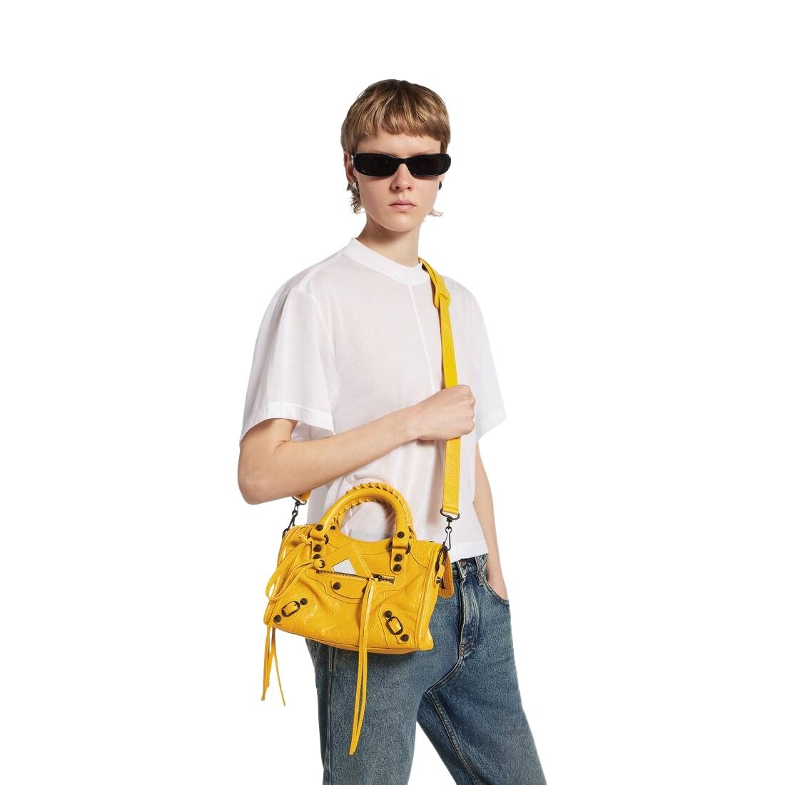 (WMNS) Balenciaga Le City Bag Mini 'Marge Yellow' 8657632ACFH7014