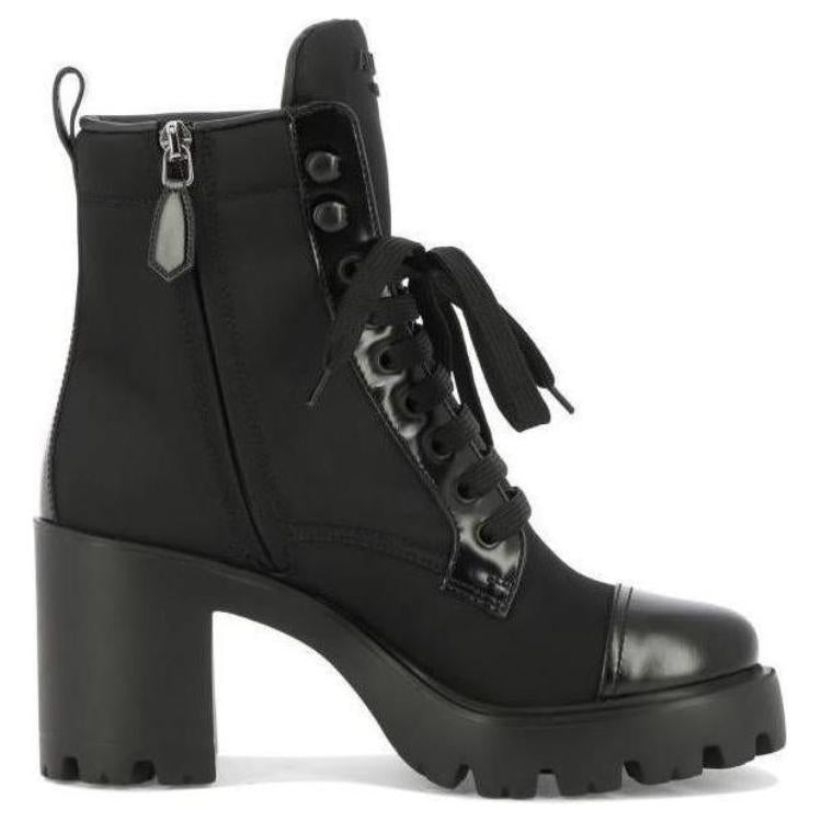 PRADA 90mm Triangle-logo Ankle Boots