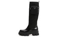PRADA Knee high Boots Women's Black
