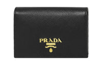PRADA Leather Wallet Women's Black