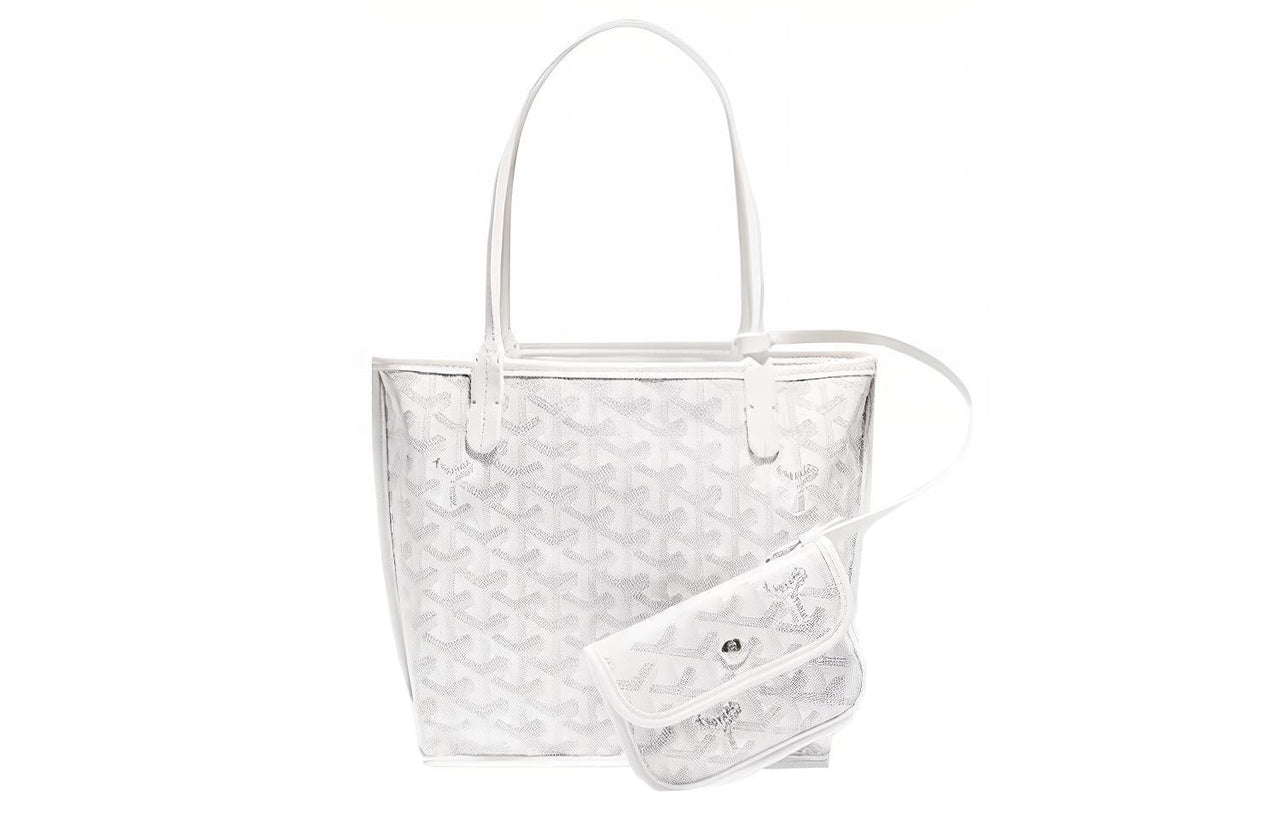 GOYARD Anjou Calfskin Totes Handbags Mini Women's White