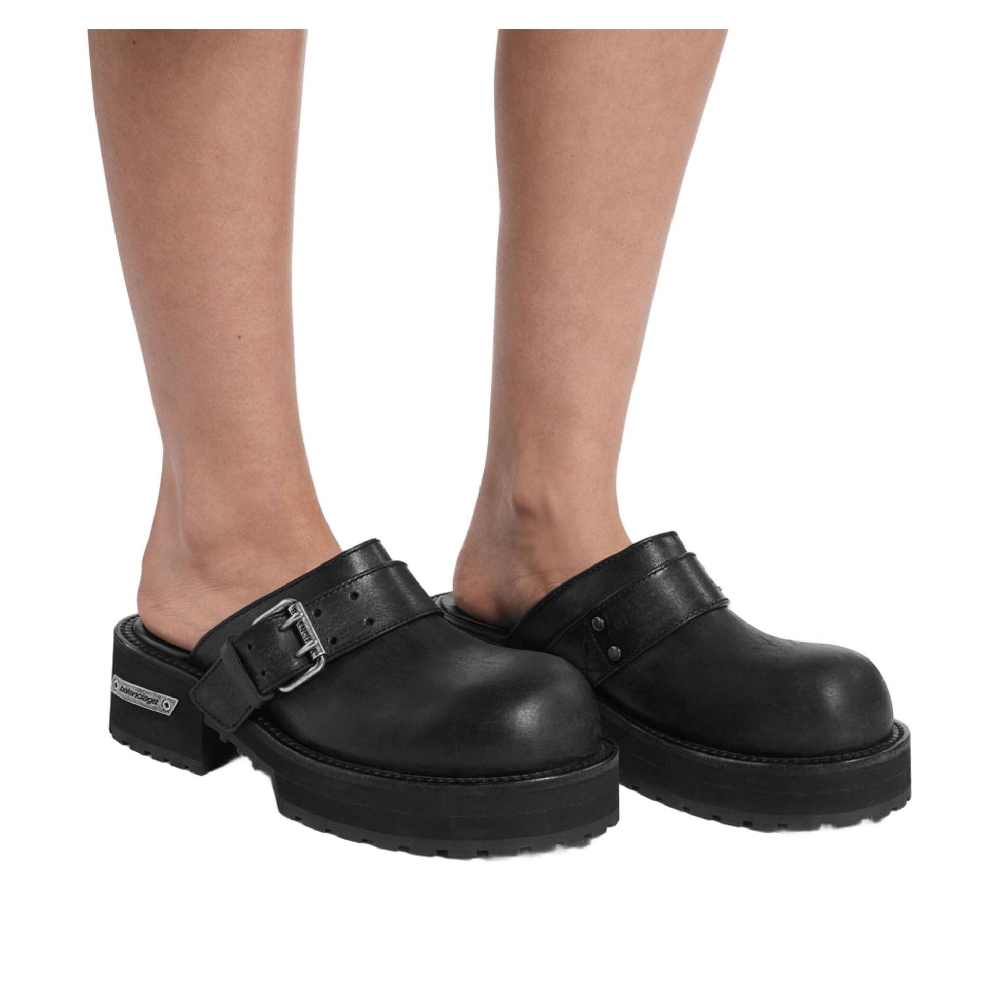 (WMNS) Balenciaga Venom Mule 'Black' 866571WBEQ41081