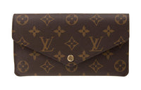LOUIS VUITTON Coated Canvas With Cow Leather Trim Wallet Regular Women's Ballet Pink