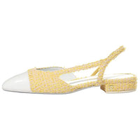 CHANEL Women's Casual Shoes Women's Yellow/Light Pink/White