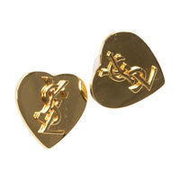 SAINT LAURENT 2000 Heart Stud Earrings
