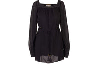SAINT LAURENT Tie-Waist Mini Dress