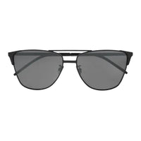 SAINT LAURENT Brass Metal Cat Eye Sunglasses Unisex Black