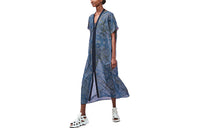 HERMES Short-Sleeved Dresses Women's Blue