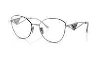 PRADA Eyeglass Frames Unisex Silver