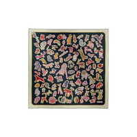 HERMES Mulberry Silk Silk Scarves Unisex Multicolor
