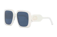 DIOR Plate Frame Irregular Shape Sunglasses Unisex