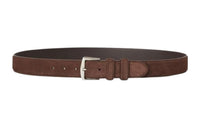 Loro Piana Solid Color Design Pin Buckle Leather Belts Men's Brown