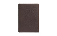 HERMES Calvi Duo Epsom Calfskin Card Holder Mini Women's 46 Ebene Ebony