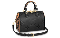 LOUIS VUITTON Speedy Bandouliere 25 Wild At Heart Black