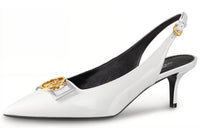 LOUIS VUITTON Insider Slim Heel High Heels 5.5cm Women's White