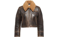MIU MIU Cropped Coats Women's Brown