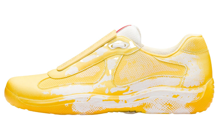 Cass x PRADA Sust4in Anti-Slip Wear-Resistant Low-Top Athletic Shoes Unisex Mysterious Yellow