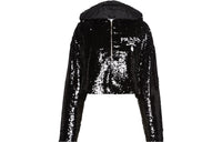PRADA Cropped Coats Women's Black