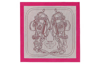 HERMES Silk Scarf Women's Rose Red