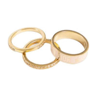 DIOR Crystal Rings Women's Gold
