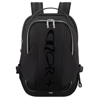DIOR X Lewis Hamilton Collaboration Technical Fabric Backpack Men's Black