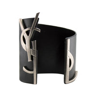 SAINT LAURENT Metal Bangles Women's Black