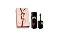 SAINT LAURENT Black Tube Fleece Mist Lip Gloss Soft Matte Easy to Blend Natural