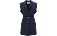 PRADA Single Breasted Belted Gilet