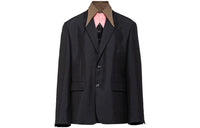 PRADA Detachable-Collar Single-Breasted Blazer