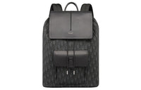 DIOR Grain Calfskin Backpack Men's Black